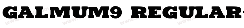 galmum9 regular字体转换